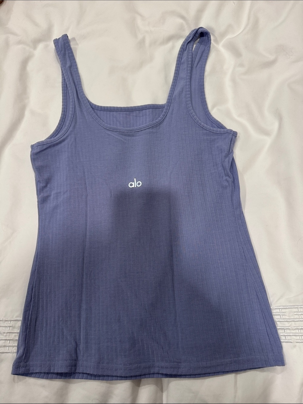 ALO Yoga Ribbed Tank - Periwinkle Blue